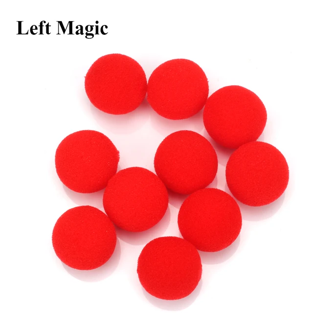 10PCS 2.5cm Finger Sponge Ball magic tricks Classical magician Illusion Comedy close-up stage card magic Accessories E3132 6