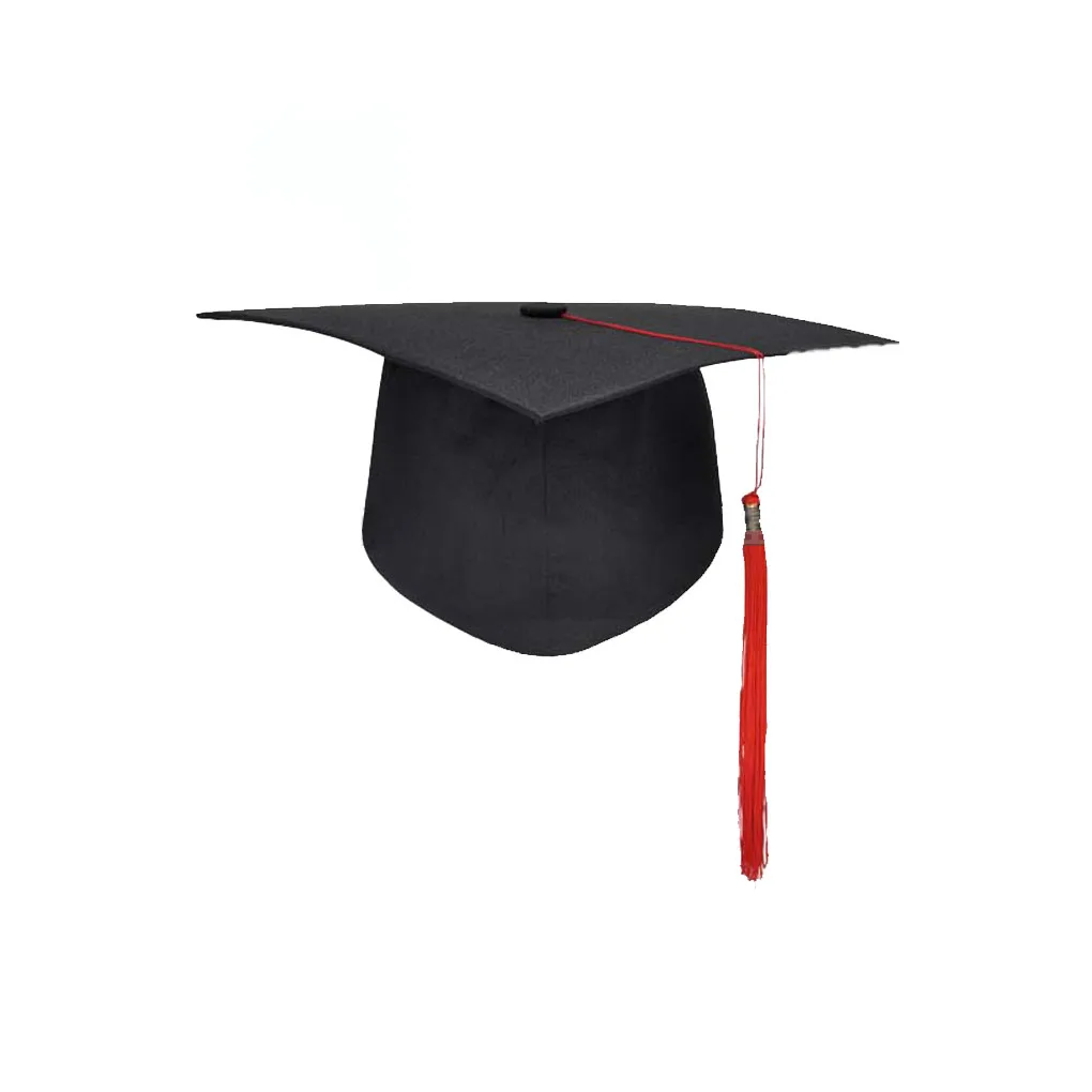 1 шт. школьная выпускная вечерние шапка с кисточками Mortarboard университетские девичники, магистр доктор, академическая шапка 23,4x23,4 см - Color: No.3