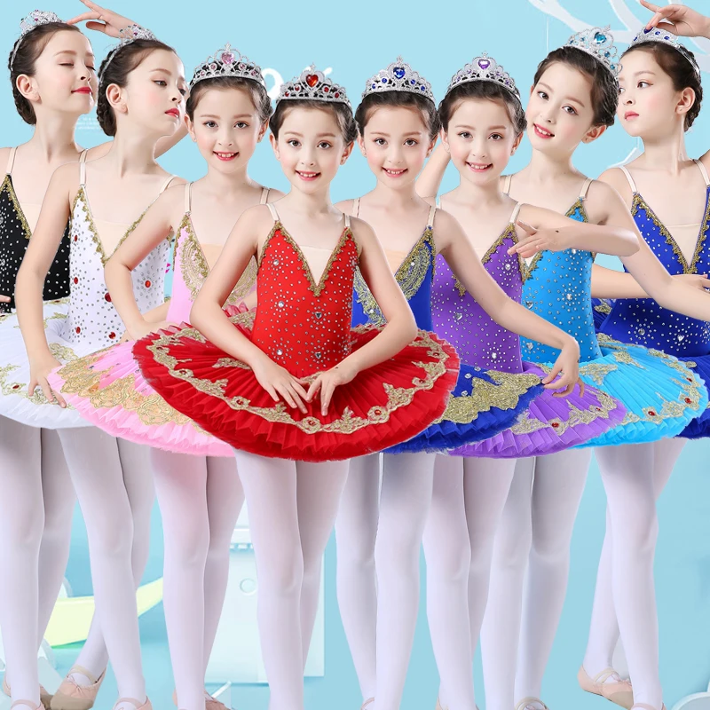 Songyuexia/Новый Детский костюм с балетной юбкой юбка-пачка с изображением маленького лебедя, озера ТУУ и балетный костюм для девочек балетная