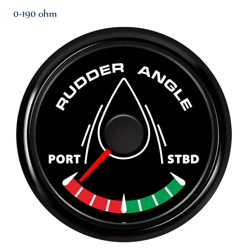 52/85 мм Морской Руль датчик угла 0-190ohm метр Порты и разъёмы-STBD для яхты сосуд с 8-Цвет Подсветка 9-32 в пост - Цвет: BN 52mm