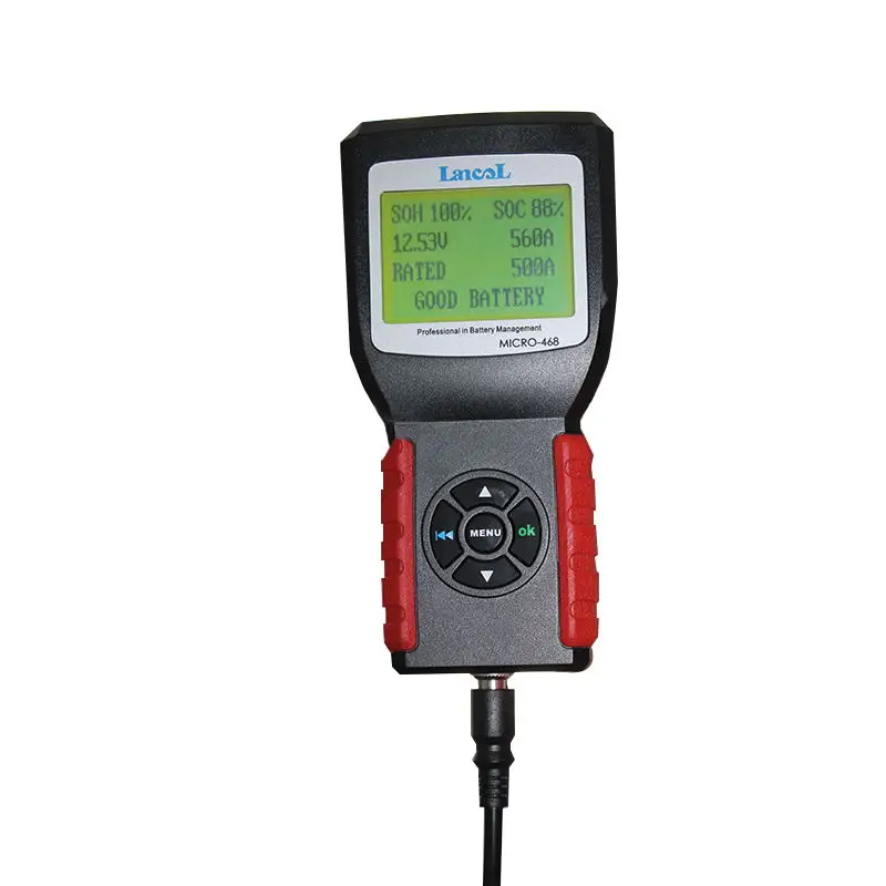 Car Battery Tester 12V Auto Diagnostic Tool Convenient Digital Battery Analyzer LANCOL MICRO-468 SOH SOC CCA IR Car Battery Tester 12V Auto Diagnostic Tool Convenient Digital Battery Analyzer LANCOL MICRO-468 SOH SOC CCA IR