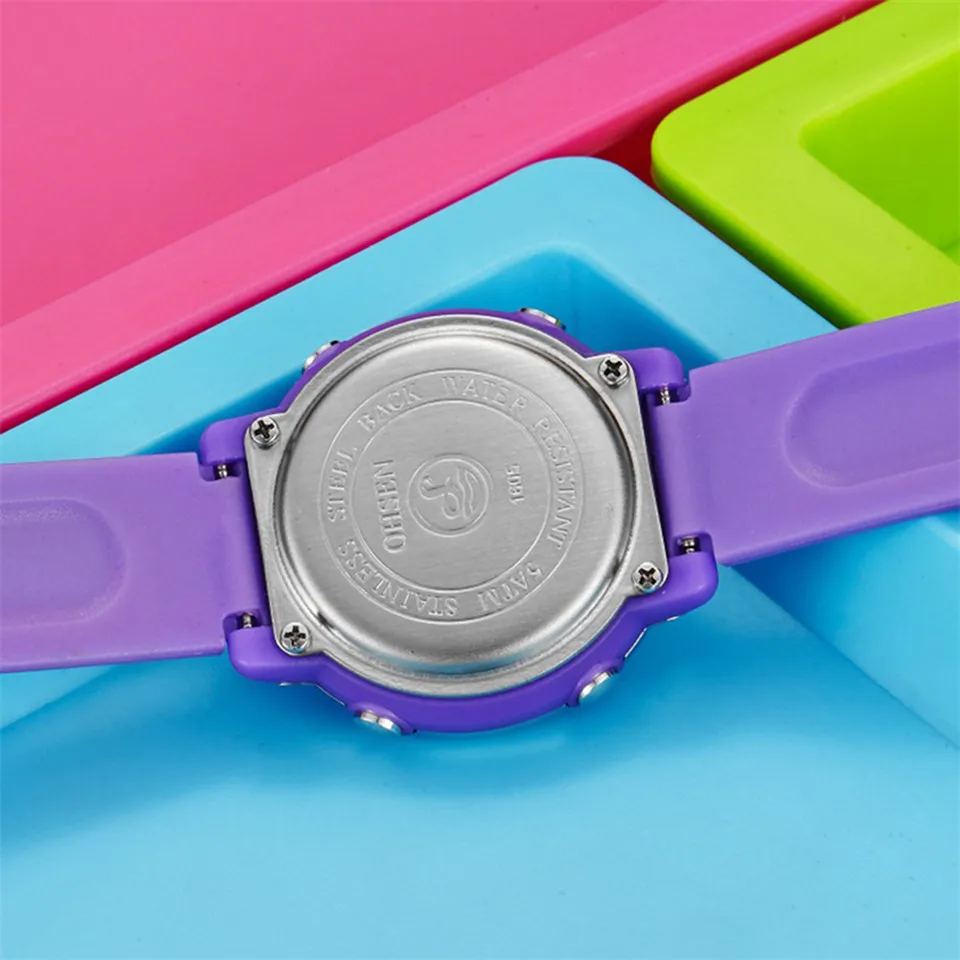 Relogio OHSEN Модные женские/мужские спортивные часы водонепроницаемый светодиодный цифровые часы для мужчин и женщин многофункциональные девушки/часики для мальчиков