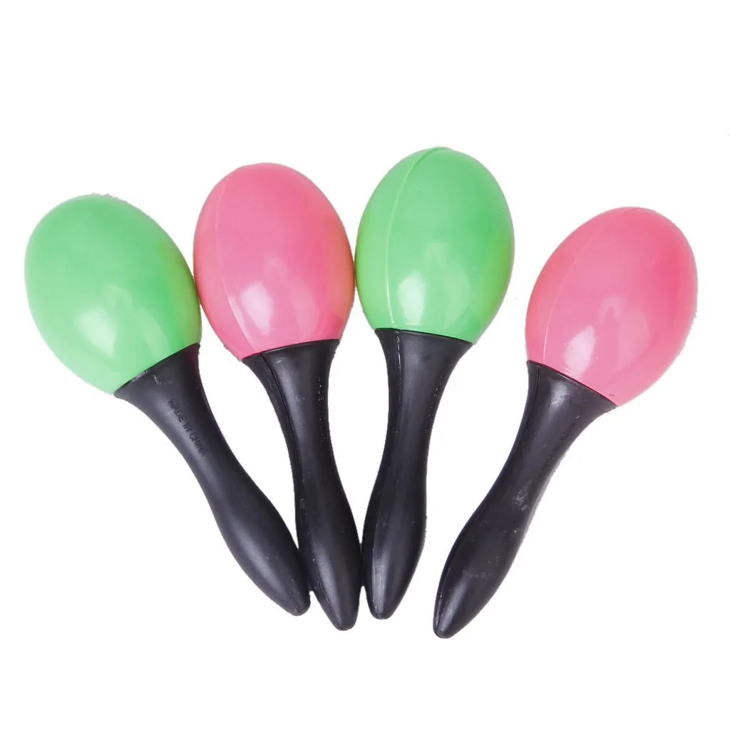 

BMDT- 4 x Kids Baby Plastic Sand Hammers Rattles Sound Toy Party Favor