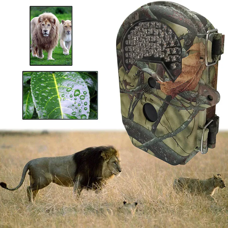 

Practical 1080P Effectively Waterproof Outdoors Hunting Trail Game Camera Senors Scouting Wildlife Wide Angle Lens