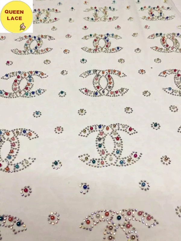 

Latest 2016 African Tulle Lace Embroidery French Lace Fabric Beaded Bridal Lace Fabric Net Lace Trim