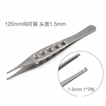 Офтальмический оборудование для микроскопии, пинцет, Двойной век нержавеющая сталь, зубчатые пинцеты