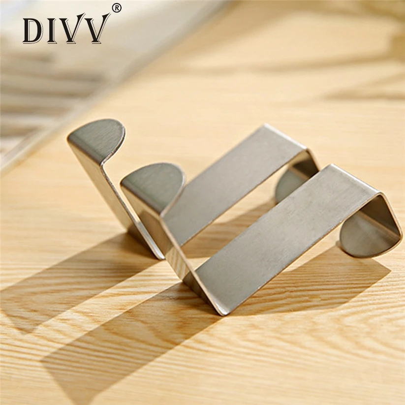 

2PC Door Hook Stainless Kitchen Cabinet Clothes Hanger fe20