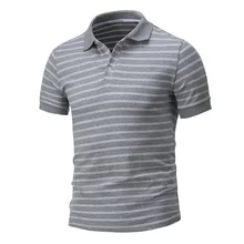 New Arrivals Summer Mens Striped Polo Shirts Short Sleeve Polo Shirt Men’s Clothing Large Size Male Tops Tees Clothing