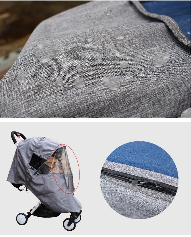 Детская коляска, дождевик, универсальная защита от ветра, пыли, погоды, защита с окнами для Xiaomi Yoyaplus, коляски, аксессуары для коляски
