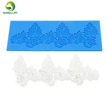 Кухонные капкейки силиконовый кружевной коврик украшения торта сахарного кружева формы для выпечки инструменты для украшения тортов из мастики цвет синий