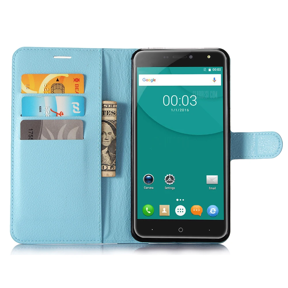 Модный чехол кошелек из искусственной кожи Для Doogee X7X7 Pro защитный с откидной