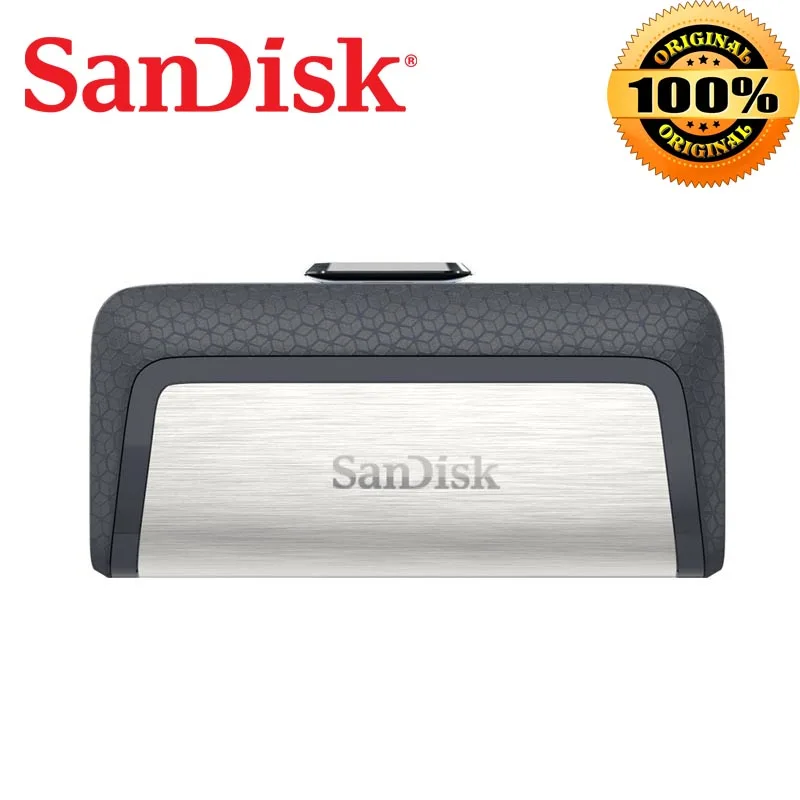USB флеш накопитель SanDisk Type C OTG 32 ГБ 64 128 256 130 МБ/с./с 3 1 внешний накопитель|otg pen drive|usb 3.1