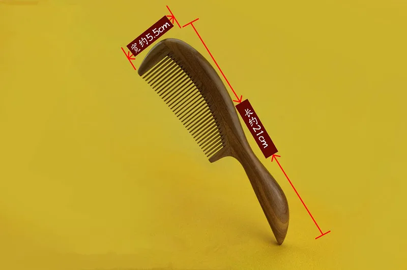 2018 продаж высококачественный натуральный зеленый сандал гребень круглая ручка мелким зубом хвост гребень для волос расческа