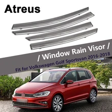 Atreus 4 шт. для Volkswagen VW спортивный фургон Golf SV двери автомобиля Дымовое Окно Солнцезащитный козырек защита от ветра