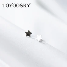 TOYOOSKY 925 пробы серебро мини юбка-пачка, крошечная звезда, серьги со шпилькой, для Для женщин моды девушка серебряные в подарок, для ушей ювелирные изделия
