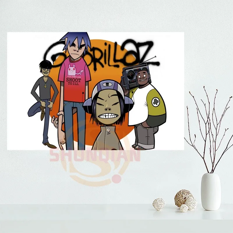 

Custom Gorillaz Poster Home Decor Fashion modern For Bedroom Cloth Poster Canvas Poster