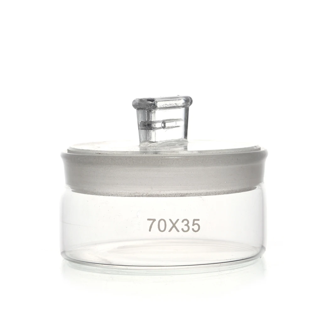 

2pcs 50x30mm Glass Weighing Bottle In Low Form Glass Weighing Specific Gravity Bottle
