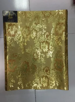 

Fast free shipping by DHL New fashion African sego headtie sego Head Tie gele Wraps Gold 2pcs/pack.