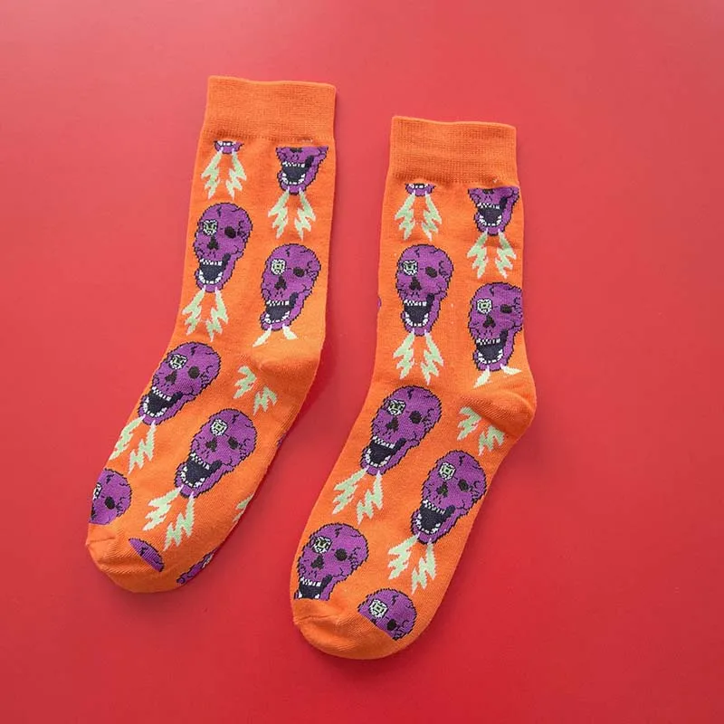 Корейский стиль, трендовые уличные дышащие хлопковые носки для женщин и мужчин, забавные носки в стиле хип-хоп, высокое качество, модные носки с животными, Meias