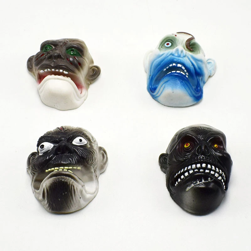 1pc Quality Plastic Pvc Finger Mini Puppet Zombie Monster Funny Toy