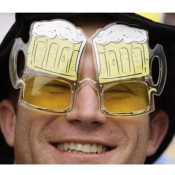

12pcs Novelty Glasses Yellow Beer Gift Funny Sunglasses Night hen party Bachelorette Party Decor Supplies