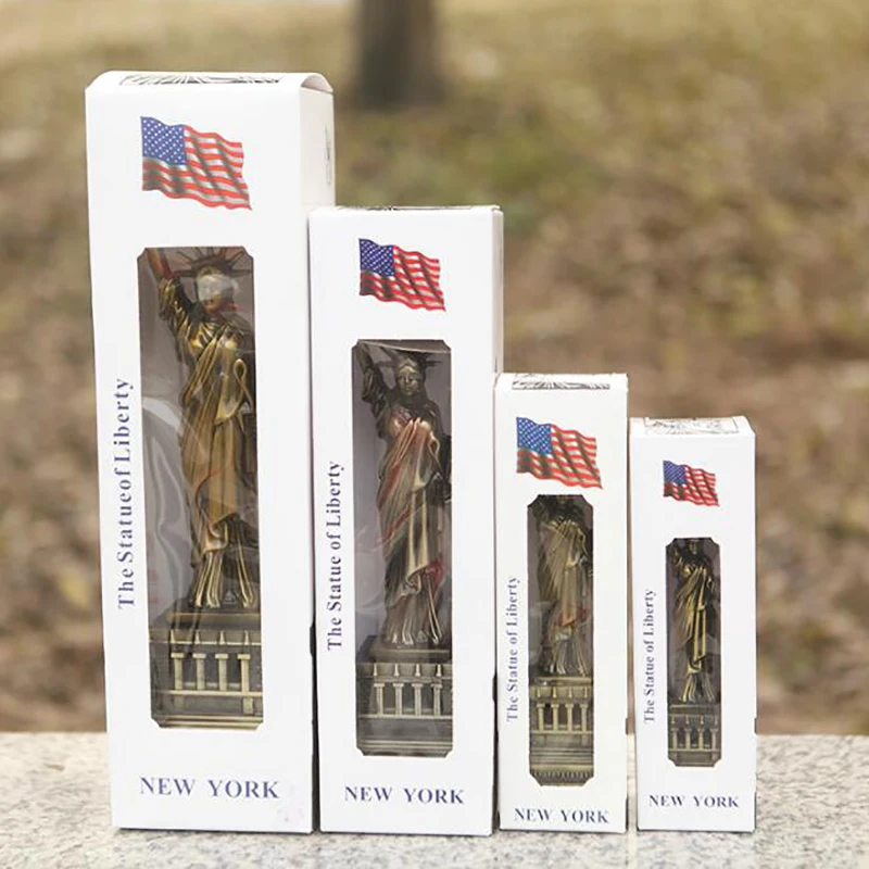 1 Pcs Home Statue of Liberty Decor Vintage Metal American Souvenirs