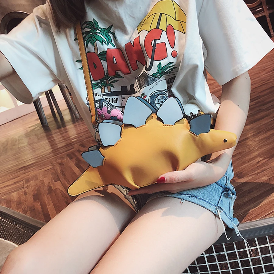 

Kawaii Cartoon Dinosaur Women Single Shoulder Bag Brand Animal Design Women Messenger Bag Cute Teenage Crossbody Bags Bolsa 2018