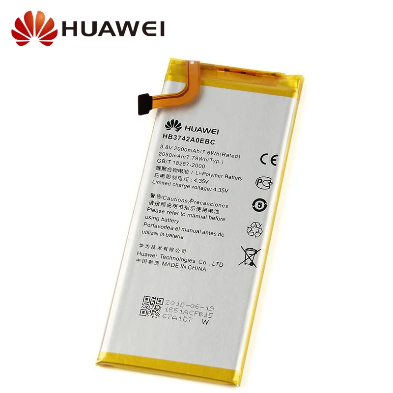 Оригинальный сменный аккумулятор для Huawei P6 G6 G621 H30 C00 TL00 G620 C8817D HB3742A0EBC оригинальный