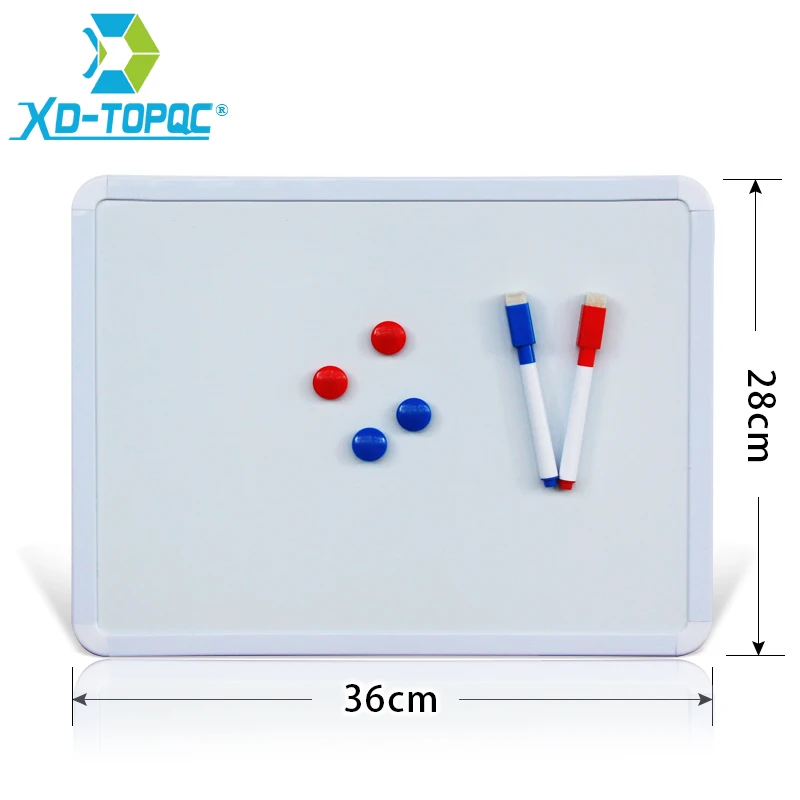 XINDI 28*36cm Magnetic Whiteboard PVC Frame Message White Board On Fridge For Home Decoration Message Drawing Board Notes WB01