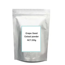 high quality pure natural grape seed extract for antiaging 200g Free shipping