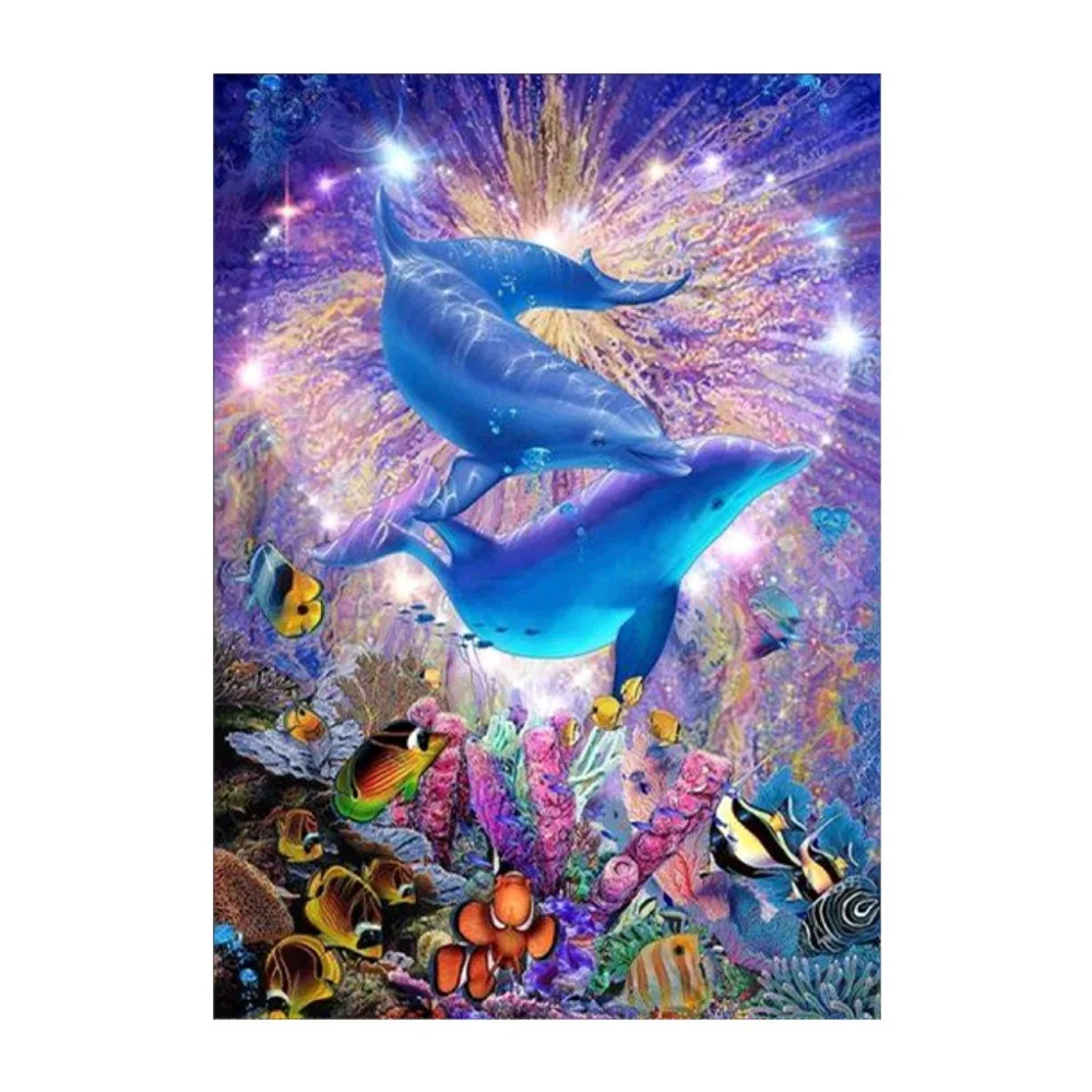 

5D DIY Diamond Painting Animal Pattern Diamond Cross Stitch Crystal Round Diamond Mosaic