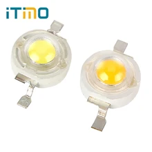 Itimo для 3 Вт-18 Вт Spotlight 100 шт./лот светящиеся Диоды Светодиодный лампа 1 Вт 110-120LM высокое Мощность SMD светодиодный лампы Чип Light белый/теплый белый