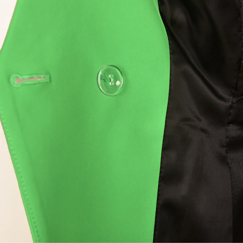 2019 New Design Plus Size Green Office Lady Blazers Coat Solid Lion Button Slim Women Blazer Jacket Outerwear Femme High Quality