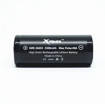 

1 pcs Xpower 26650 IMR26650 3000mah Max Pulse 40A battery VS KEEPPOWER NITECORE