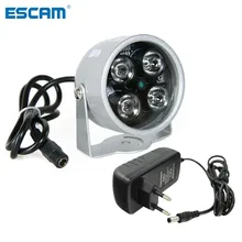 ESCAM CCTV светодиодный S 4 Массив ИК светодиодный светильник CCTV ИК Инфракрасный Водонепроницаемый ночное видение для камеры безопасности использовать 12 В 2A мощность