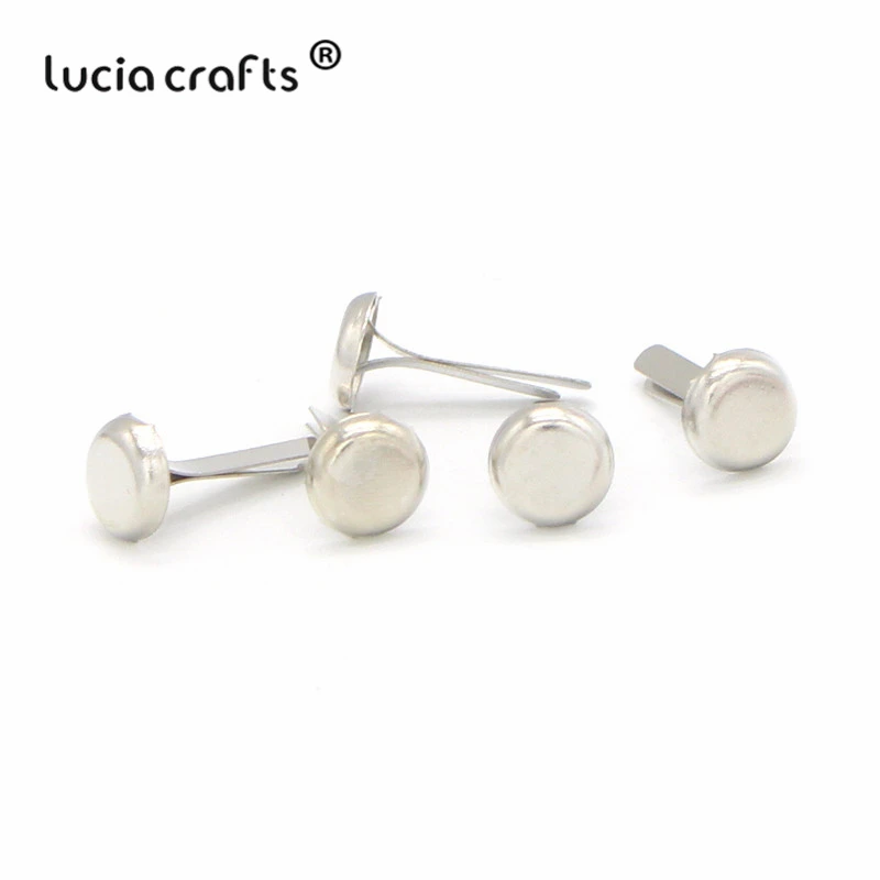 Lucia crafts 100 шт. Круглые Железные штифтики для скрапбукинга украшение крепеж Brads DIY