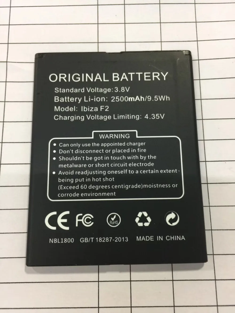 Doogee F2 Battery Original 3.8v 2500mah Liion Mobile Phone