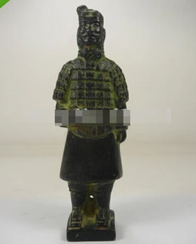 

WBY---516+++old handwork china bronze carved Terracotta Warriors statue decoration