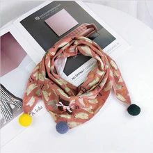 Мода года, зимний детский хлопковый шарф с принтом в виде треугольников и звезд для мальчиков/девочек/детей, шейный платок, детский шарф