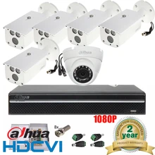 Dahua HD 8-канальный 2MP видео CCTV система 8CH Full HD 1080 P IR HD CVI/CVR HDCVI DVR система 8 шт. 1080 P bullet-камера для наружного наблюдения комплект