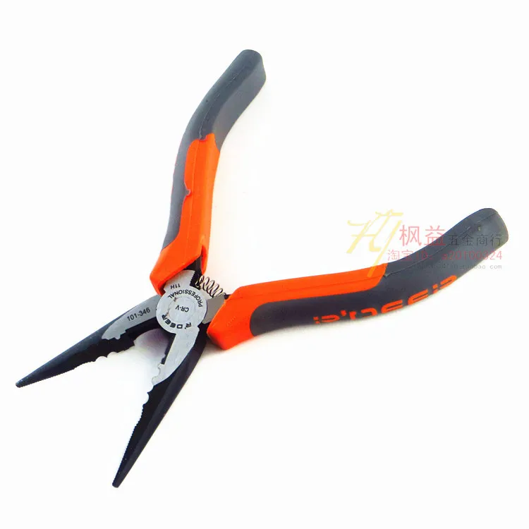 Hong Kong flying deer industrial fishing pliers needle nose 6 inch multi-function (chrome vanadium steel) metal gripping |