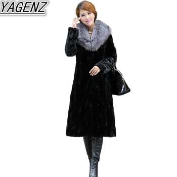 

Winter Faux Fox Fur Coats Women Long Plus Size Faux Fur Coat New Women Black Overcoats Women Thicken Warm Fur Jacket Coats S-6XL