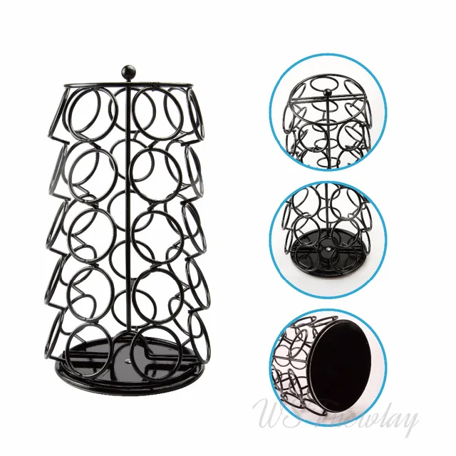 New Black Keurig 35 K Cups Pod Carousel Coffee Holder New Black Keurig 35 K Cups Pod Carousel Coffee Holder Storage Organizer Cup