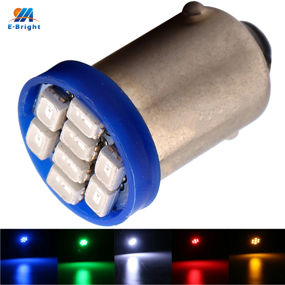 YM E Bright 10 шт. BA9S T4W T11 1206 8 SMD 6 в 3 В AC DC Светодиодная лампа неполярность автомобильный