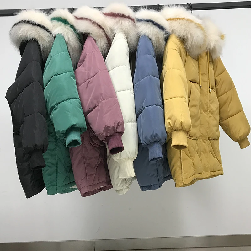 

Parkas mujer 2019 Winter Jacket Women Long Warm Hooded Fur Pocket Cotton soft Parkas Sweat Girls Cold Outwear Jacket plus