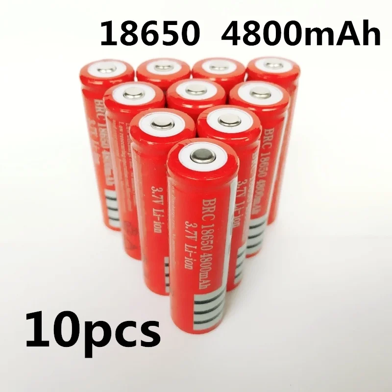 18650 Battery Rechargeable Lithium Battery 4800mah 3.7v Li-ion Battery For  Flashlight Torch 18650 Batteries Gtl Evrefire - Rechargeable Batteries -  AliExpress