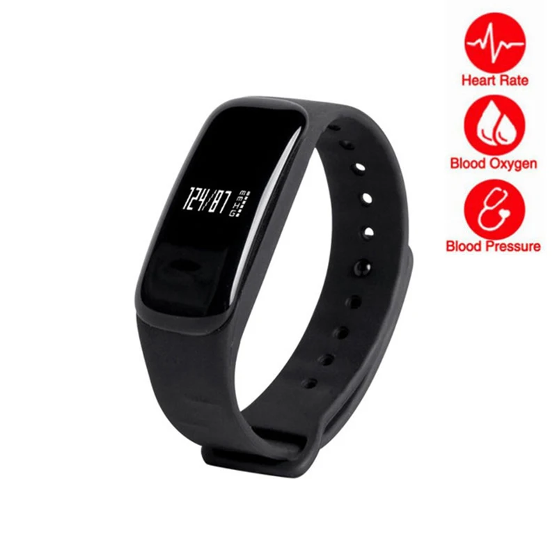 

Smart Bracelet Blood Pressure Waterproof Fitness Tracker Heart Rate Monitor Smart Band for Android IOS Sport Smart Wristband
