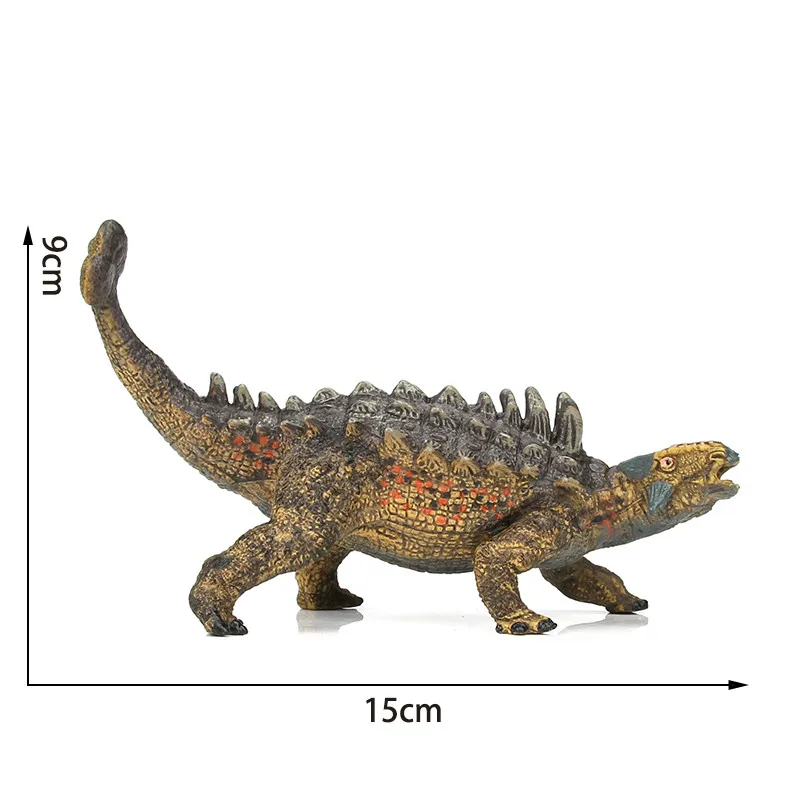 Пластиковая имитирующая Статуэтка дикого животного Ankylosaurus Jurassic Коллекция игрушек Фигурка динозавра