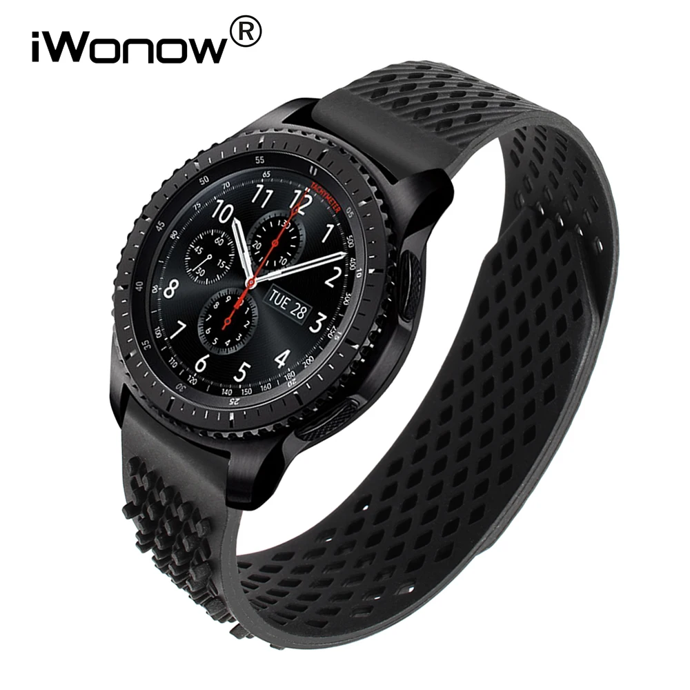 Силиконовый резиновый ремешок для часов 22 мм Samsung Gear S3 Classic Frontier/Gear 2 Neo Live Watch Band Quick