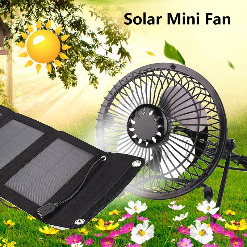 

5W 6.5V Energy Solar Panel with Fan 5W 6.5V Cell Solar Panel +Fan 5W 6.5V Solar Panel + Fan Ventilator Charging Board Universal
